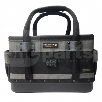 TJ6111 Rogue 3.5 Jobbing Bag, Grey/Black, 3yr Warranty <p>The 2nd edition of the Velocity PB Plumber collection is the Rogue 3.5 Jobbing Bag.</p>

<p>The 3.5 workbag was built for the trader and engineer who does not need their full range of equipment but has extra room for specialized jobs for components, fittings, and materials. Vertical tool pockets inside and outside, removable PVC storage cup, customizable side leather carry handles further compliments this PB Rogue.</p>

<p><strong>Key Features:</strong></p>

<ul>
	<li>Tool side grab handles</li>
	<li>Internal &amp